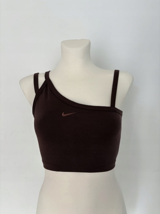 Stanik sportowy Nike S brązowy