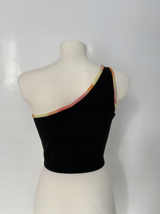 Top Puma Asymmetric Bandeau czarny r.M